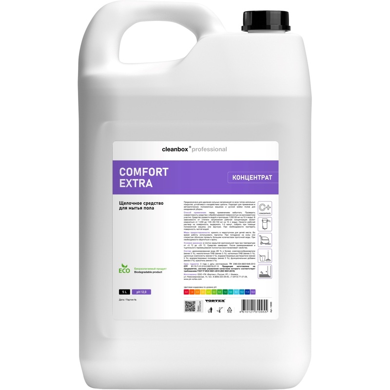Изображение товара Моющее средство для мытья пола Vortex CleanBox Comfort Extra 5 л (концентрат)