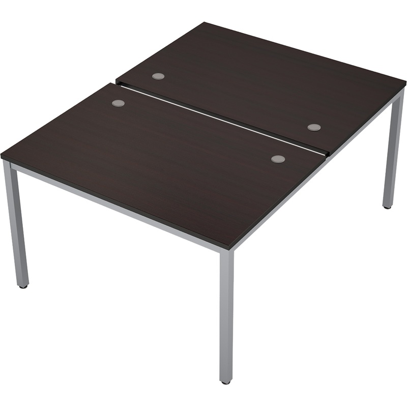 Изображение товара Стол приставной Avance 6МБ.288 для двух рабочих мест венге/алюминий матовый