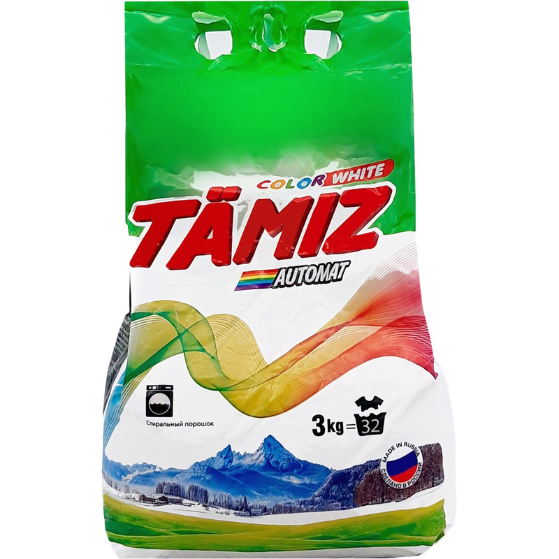 Изображение товара Порошок стиральный автомат Tamiz Color White 3 кг для белого и цветного белья