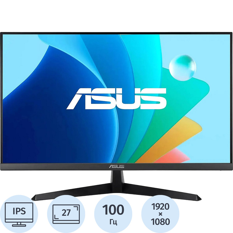 Изображение товара Монитор 27 Asus VY279HF черный 1920x1080 IPS HDMI 100Гц