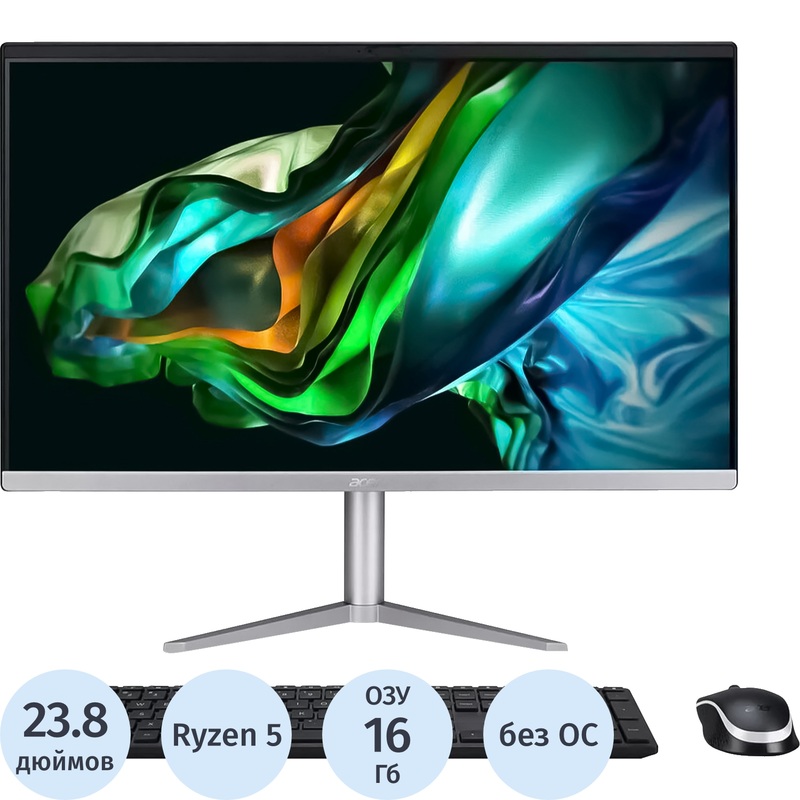 Изображение товара Моноблок 23.8 Acer Aspire C24-1300 с AMD Ryzen 5 и 16 Гб RAM