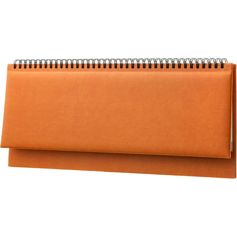 Изображение товара Планинг 2026 года Attache Сиам искусственная кожа 340х130 мм 57 листов оранжевый