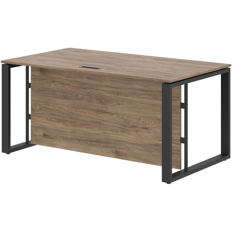 Изображение товара Стол руководителя письменный Enio EST 169H кария пальмира/антрацит 1600х900х750 мм