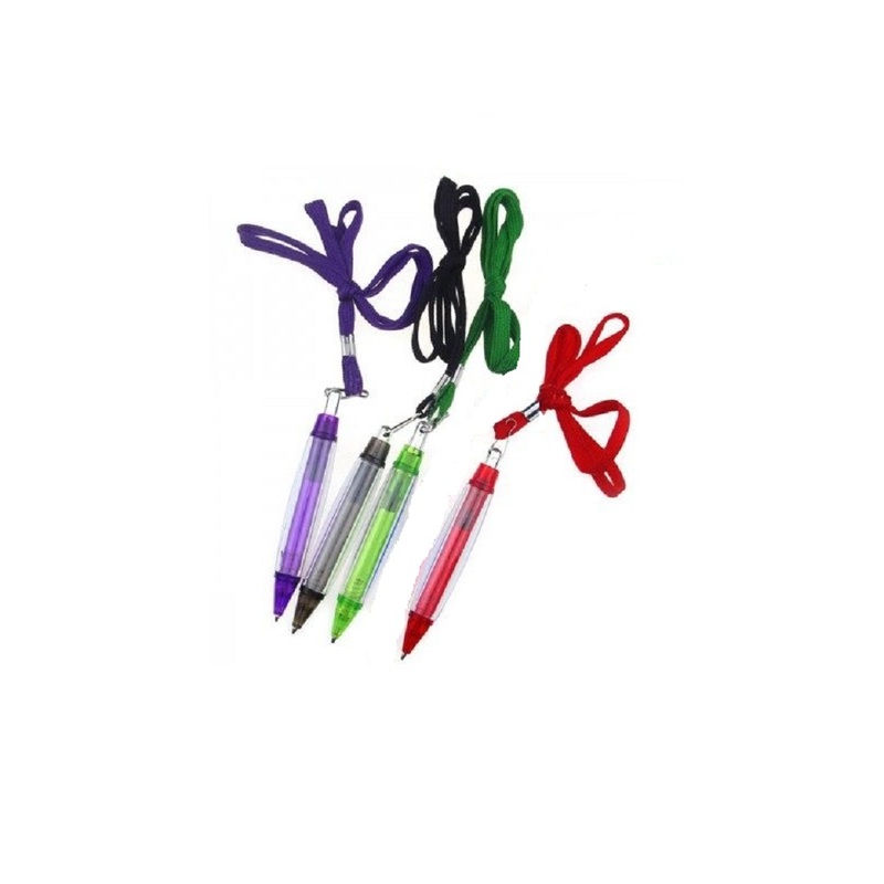 Изображение товара Набор шариковых ручек на шнурке РП-3 ассорти 10 штук в упаковке