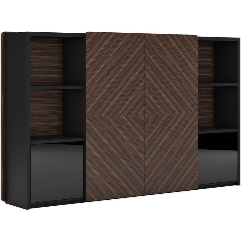 Изображение товара Шкаф для документов Bugatti BJD-2706 2700x600x2100 мм шпон эбенового дерева