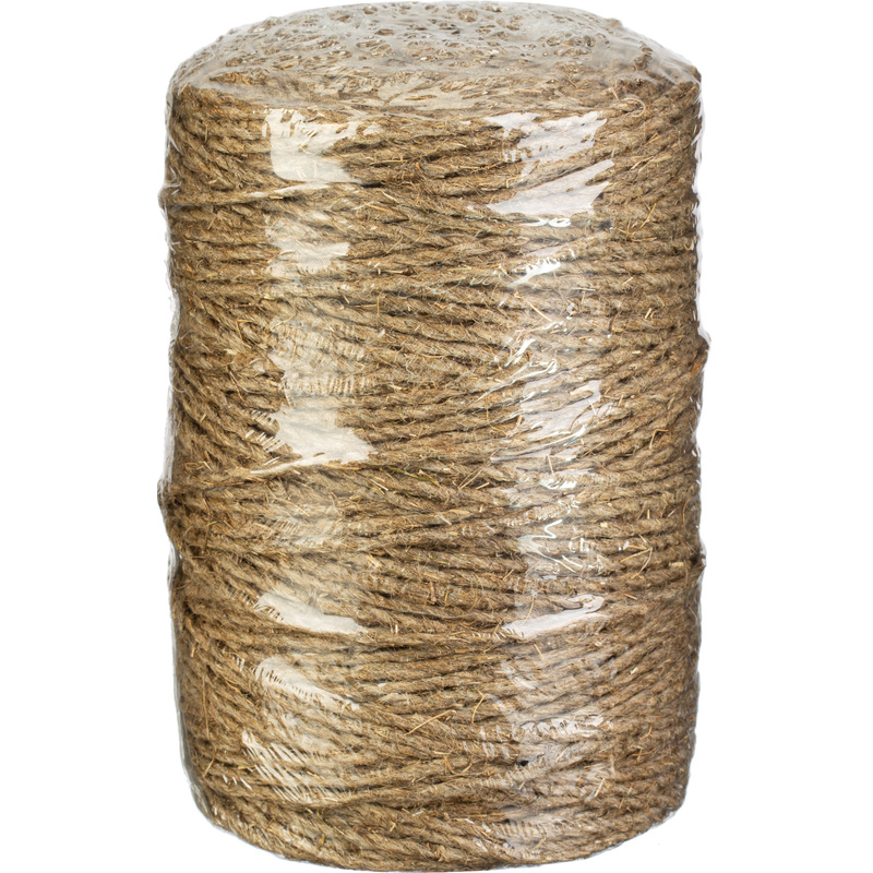 Изображение товара Льняной полированный шпагат 4200 текс 200 м 1 кг - Комус