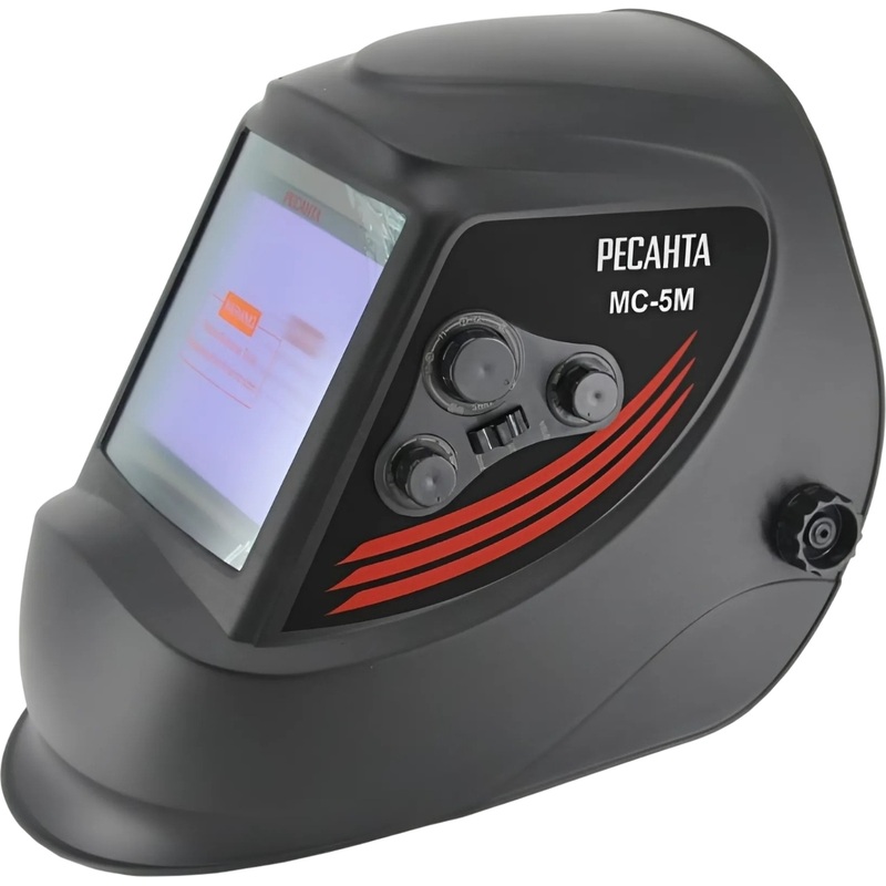 Изображение товара Маска сварочная Ресанта МС-5М хамелеон 4DIN автоматическое затемнение 100x93 мм