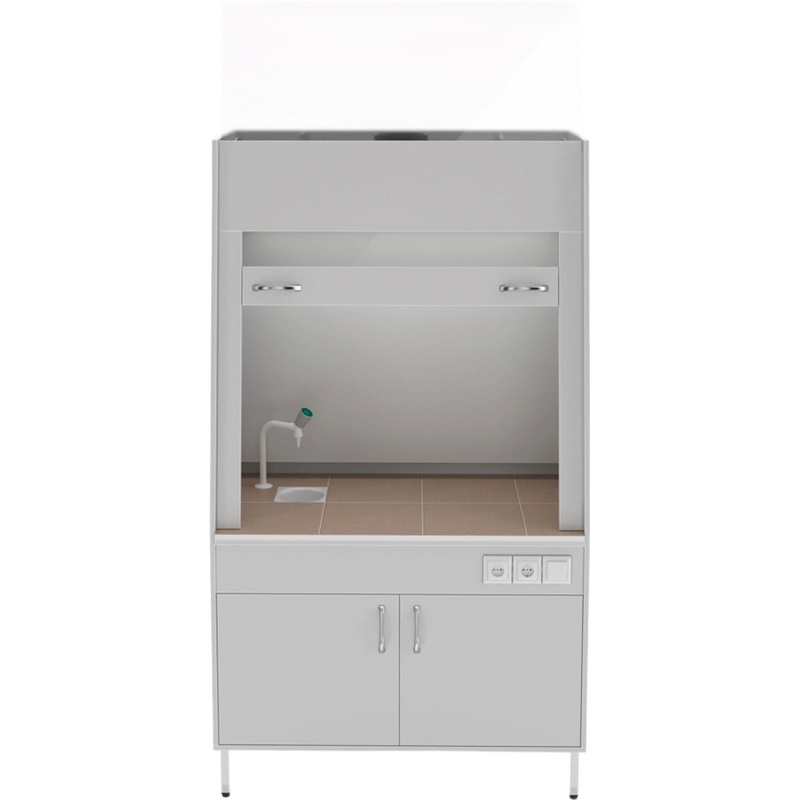 Изображение товара Шкаф лабораторный Теолаб ШВ-1200 КГ-С серый 1205х703х1960 мм