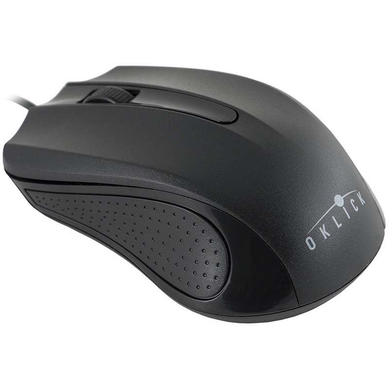 Изображение товара Мышь проводная Oklick 225M черная USB 1200 dpi классическая