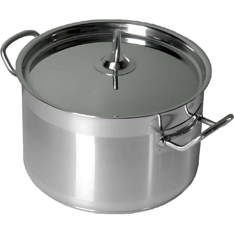 Изображение товара Кастрюля MGSteel 3л нержавеющая сталь с крышкой для профессиональной кухни