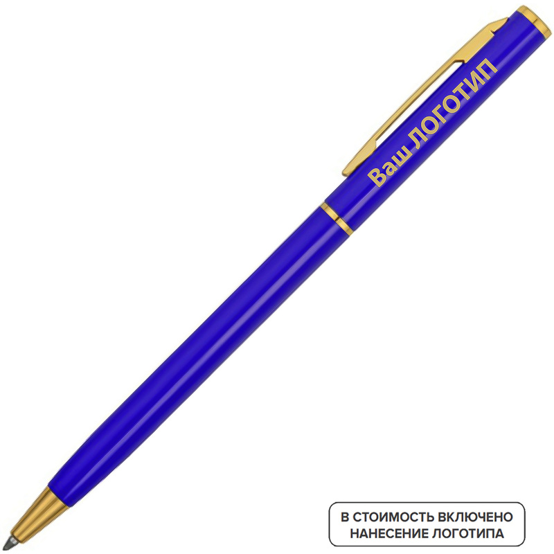 Изображение товара Ручка шариковая автоматическая Жако синяя толщина линии 0.7 мм (200 штук в упаковке) с лого