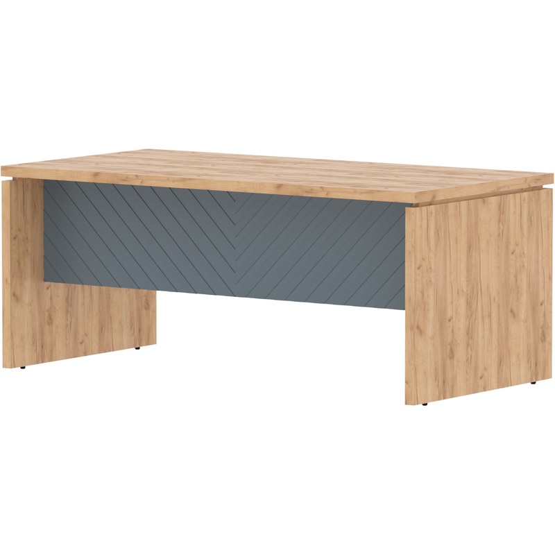 Изображение товара Стол руководителя письменный Torr Lux TLST 189 1800x900x750 мм дуб бофорд/серо-голубой