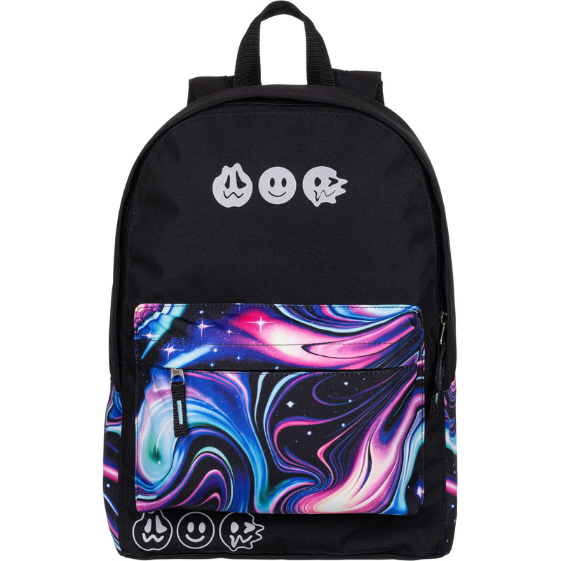 Изображение товара Школьный рюкзак Комус Класс Shape illusion one черный легкий вместительный