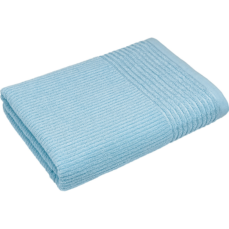 Изображение товара Махровое полотенце Райт 70x130 см голубое из 100% хлопка