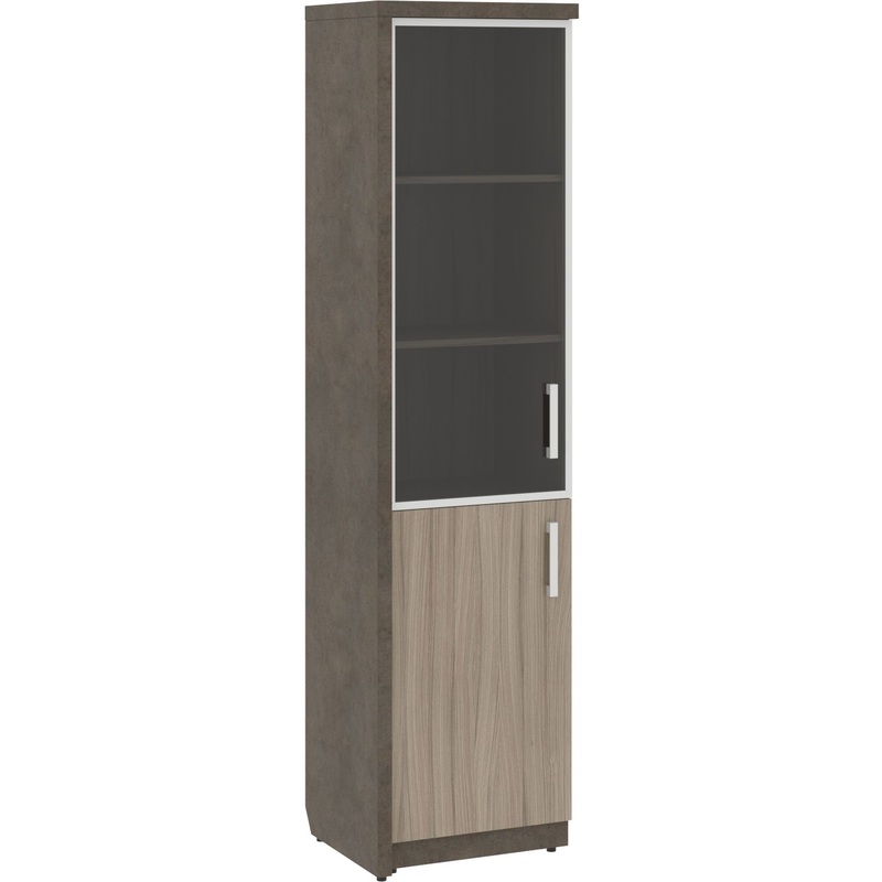 Изображение товара Шкаф для документов Wood&Stone СФ-534591 со стеклом и регулятором полок