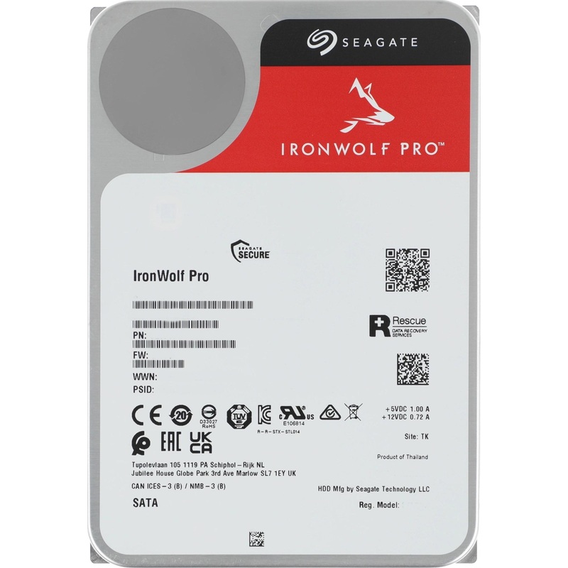 Изображение товара Жесткий диск Seagate IronWolf ST12000VN0008 12 ТБ для NAS Изображение товара Жесткий диск Seagate IronWolf ST12000VN0008 12 ТБ для NAS