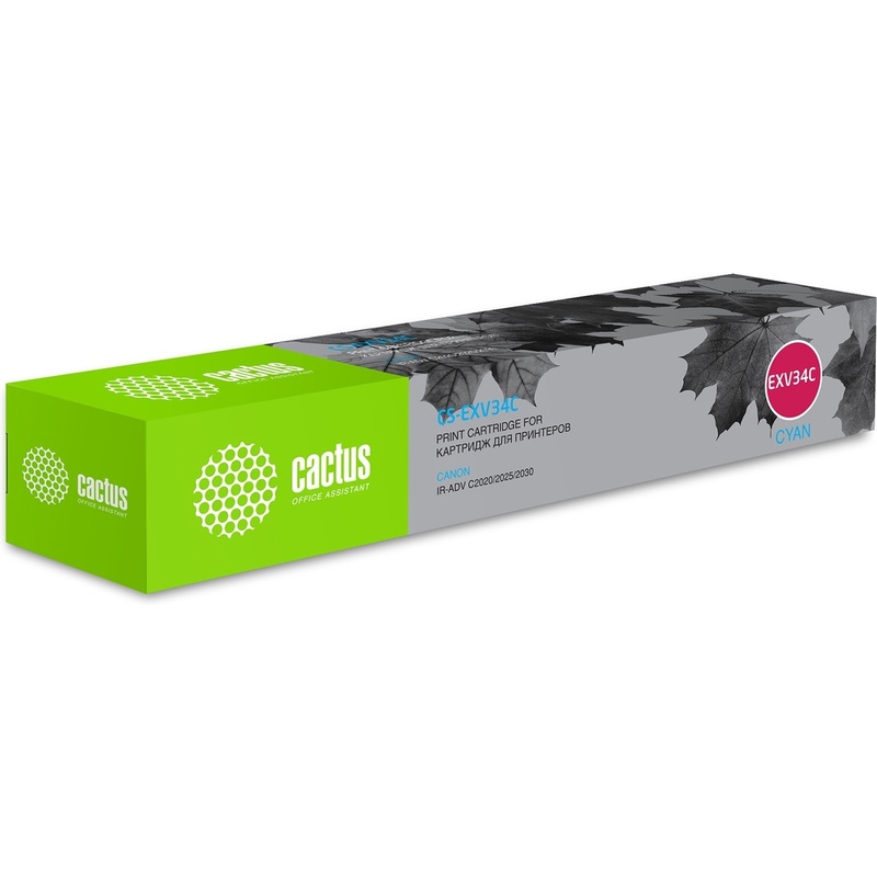 Изображение товара Лазерный картридж Cactus CS-EXV34C M2540 голубой совместимый для Kyocera
