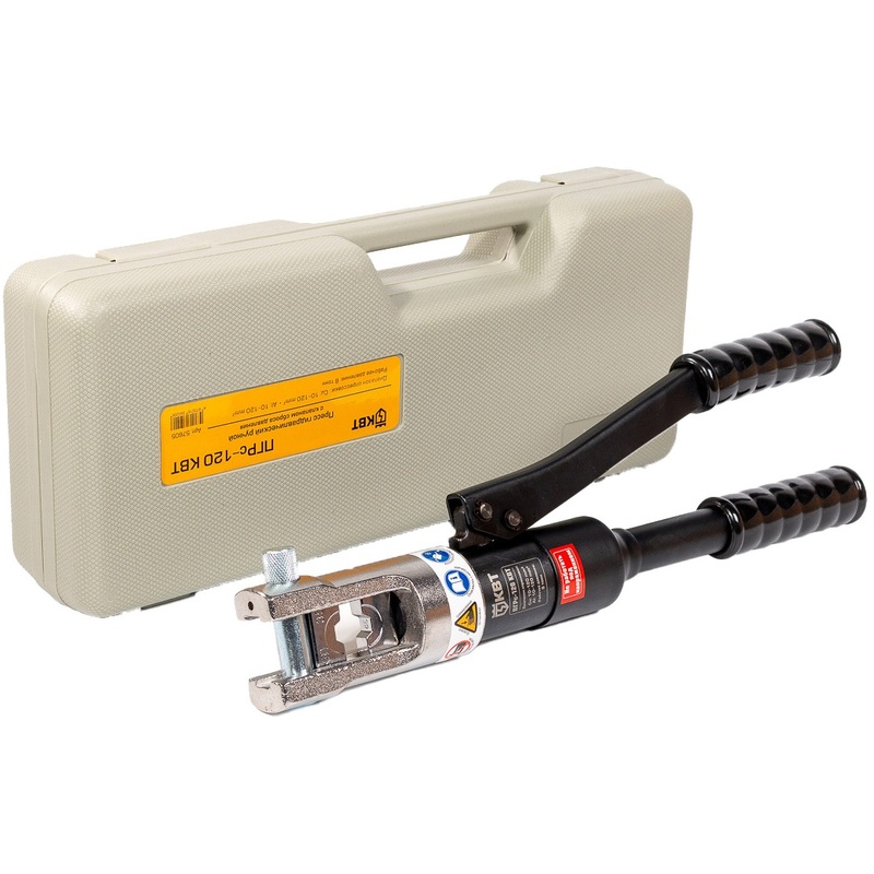 Изображение товара Гидравлический ручной пресс ПГРс-120 КВТ для опрессовки наконечников 10-120 мм2