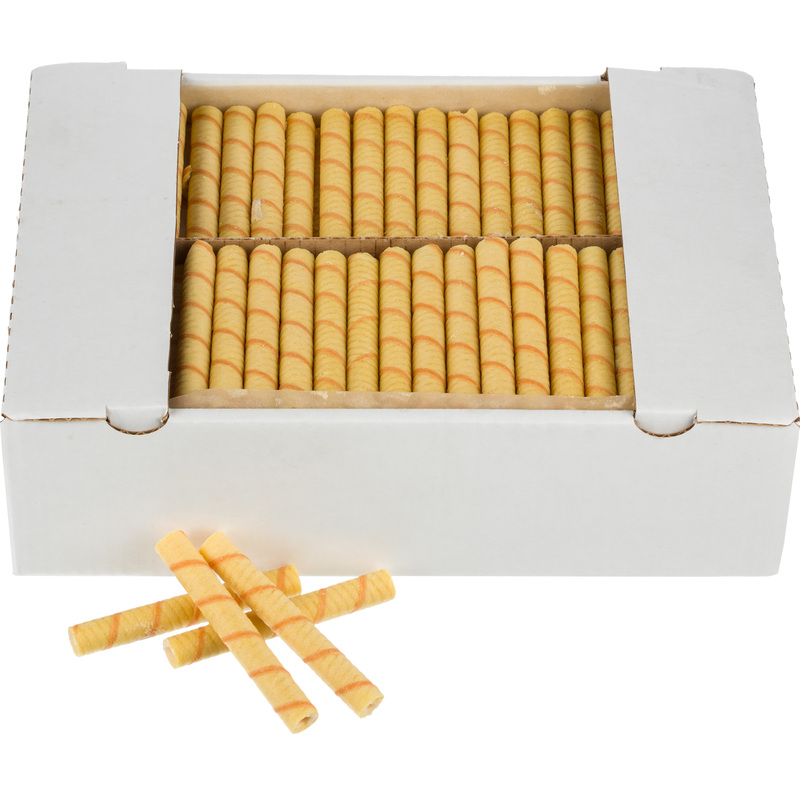 Изображение товара Вафли Семейка Озби со вкусом вареной сгущенки 3.1 кг, вафельные трубочки