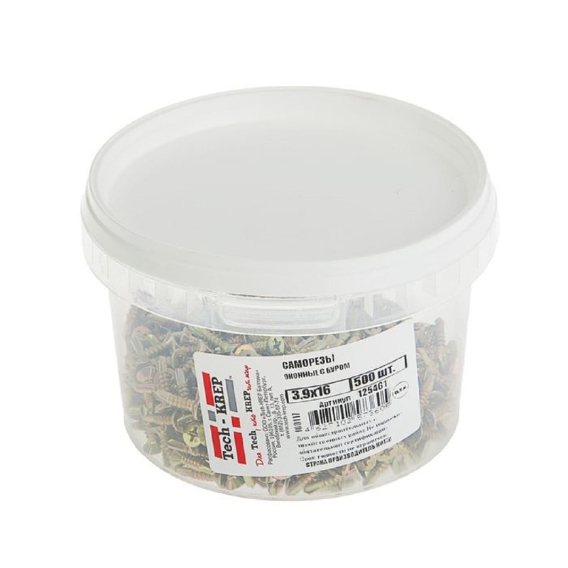 Изображение товара Саморезы оконные Tech-Krep/Zitar 3.9х16 мм для монтажа окон