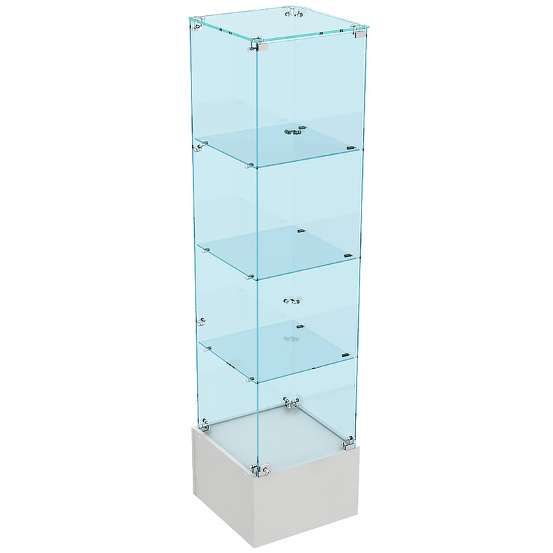 Изображение товара Витрина Истра 10 закрытая стеклянная для товаров 1800 мм серый прозрачный