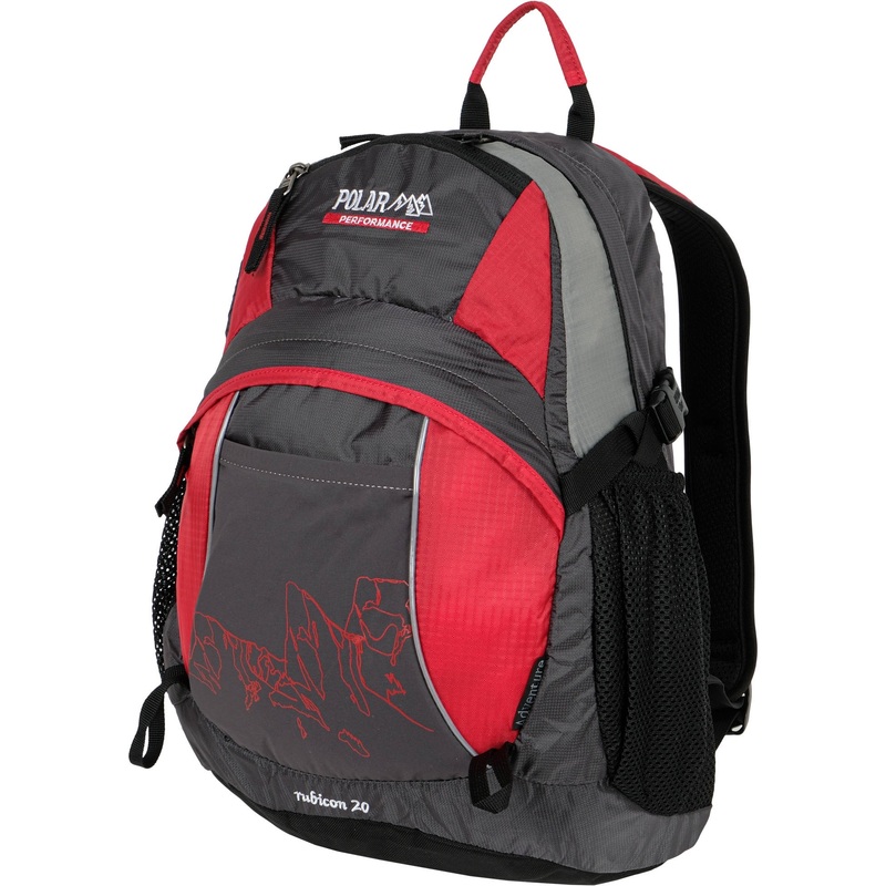 Изображение товара Рюкзак Polar 21.5 л серый/красный для прогулок и путешествий