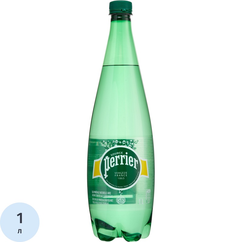 Изображение товара Газированная минеральная вода Perrier 1 л французская натуральная вода