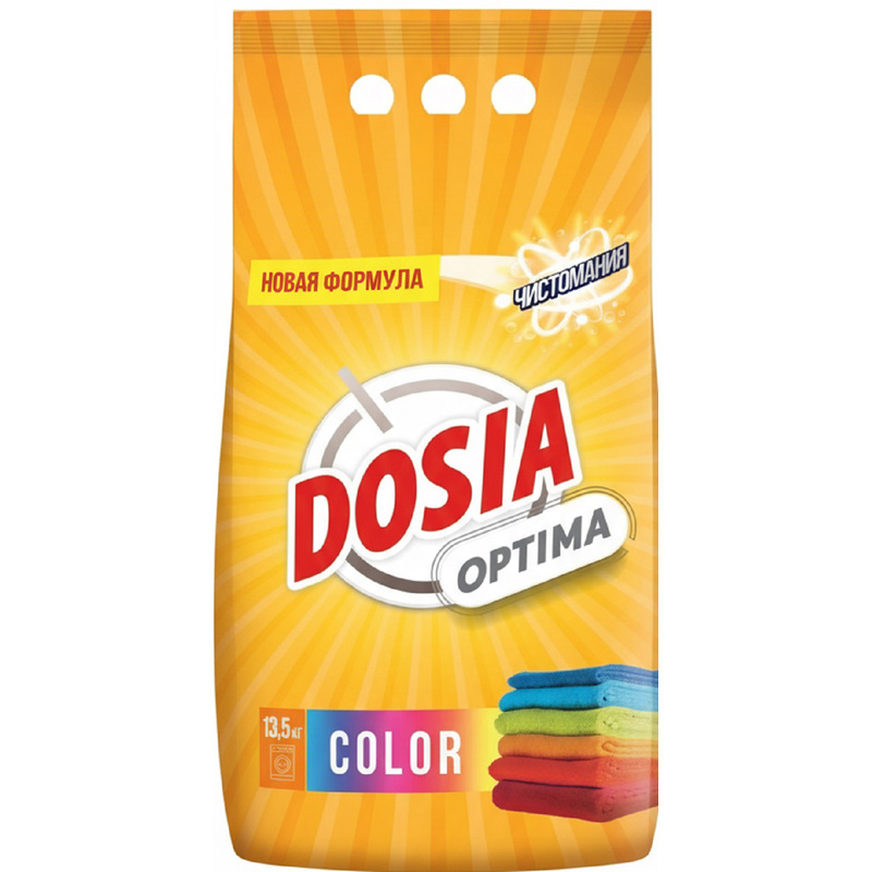 Изображение товара Порошок стиральный автомат Dosia Optima Color 13.5 кг для цветного белья
