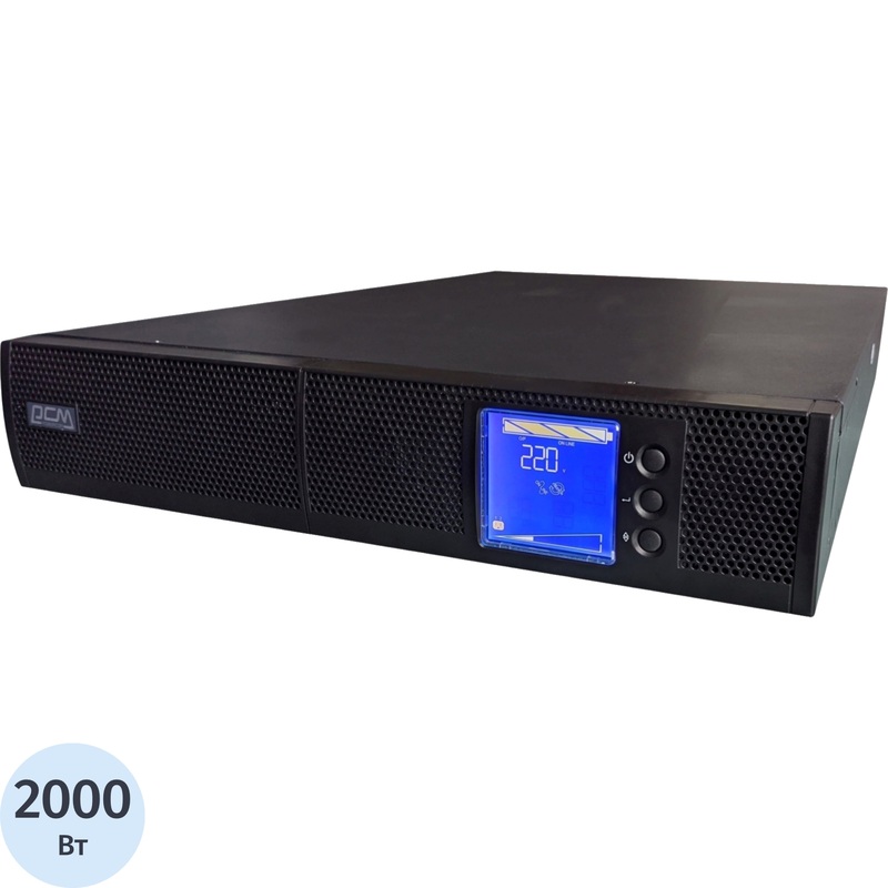 Изображение товара Модульный ИБП Powercom SNT-2000 мощностью 2000 ВА для защиты серверов и систем