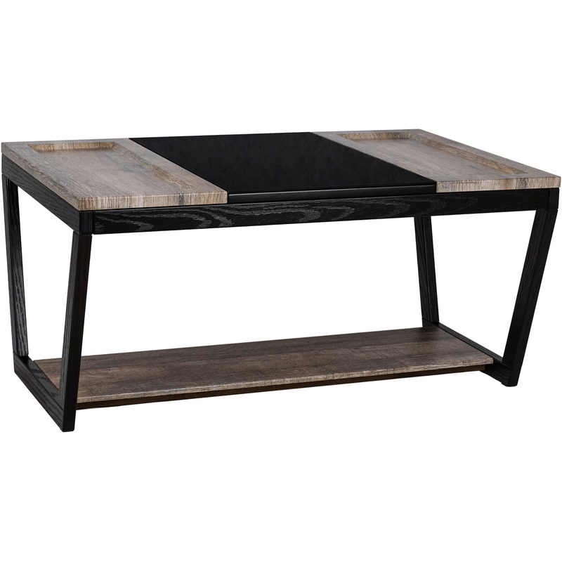 Изображение товара Журнальный столик BeautyStyle 33 с стеклом и деревянной столешницей