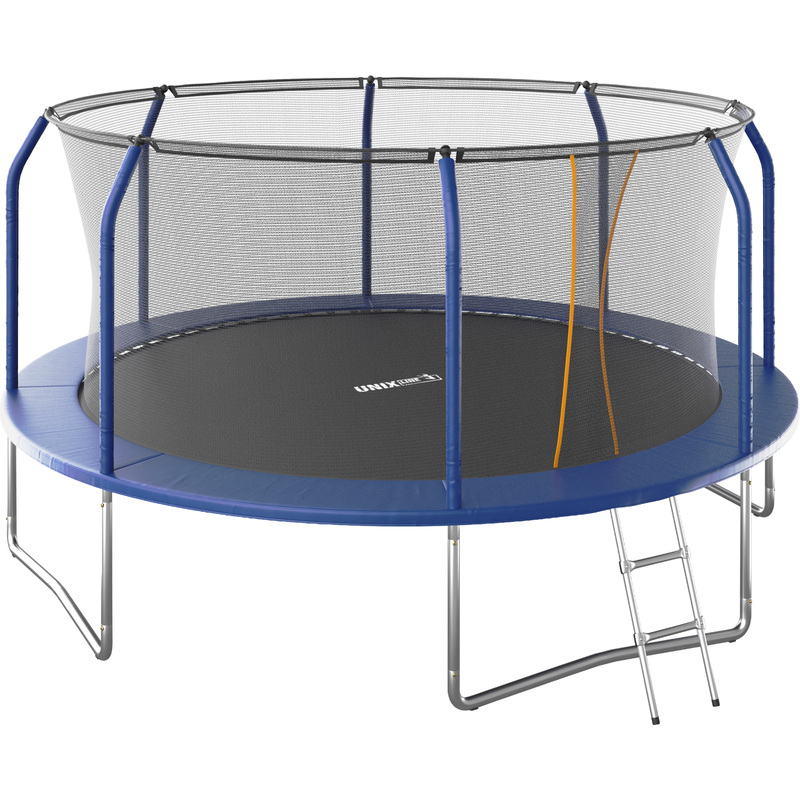 Изображение товара Батут с защитной сеткой Unix Line Supreme Basic 14 ft диаметр 427 см синий Изображение товара Батут с защитной сеткой Unix Line Supreme Basic 14 ft диаметр 427 см синий