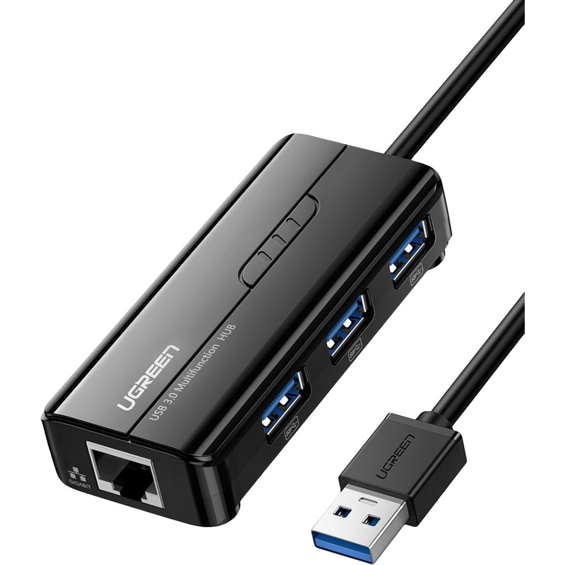Изображение товара Разветвитель USB Ugreen 4 в 1 с Ethernet для ПК и ноутбука
