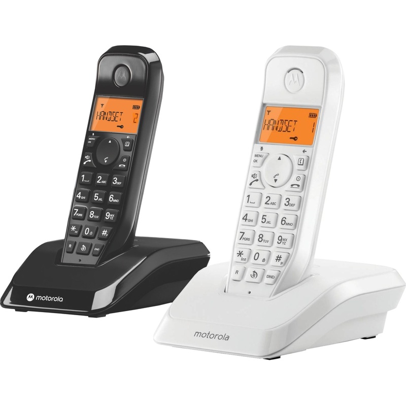 Изображение товара Радиотелефон Motorola S1202 с 2 трубками и дисплеем 1.65 дюймов