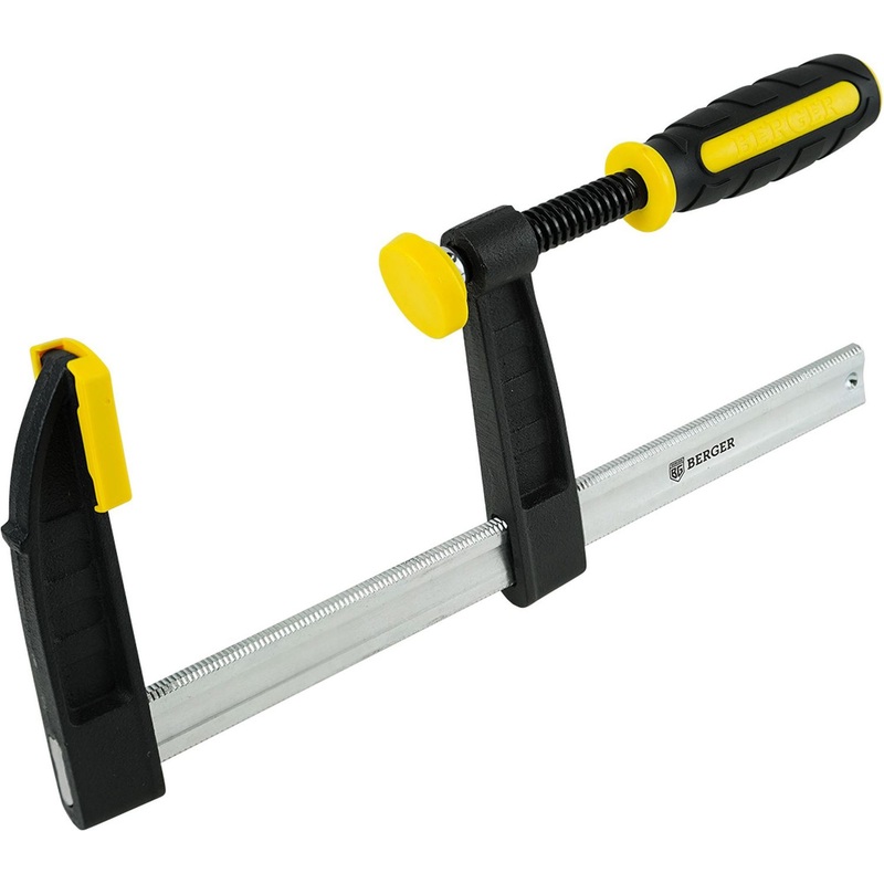 Изображение товара Струбцина F-образная Berger BG1935 80x250 мм 270 кг высокая сила зажима