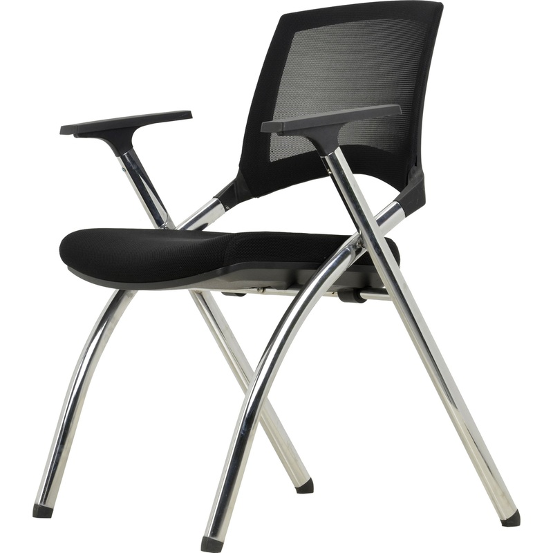 Изображение товара Стул офисный складной Chairman CH890 черный (сетка/ткань, металл хромированный, 2 штуки в упаковке)
