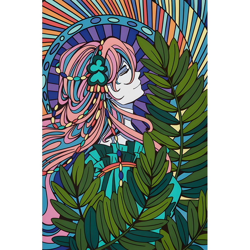 Изображение товара Картина по номерам Lori Аниме Природа души для художников