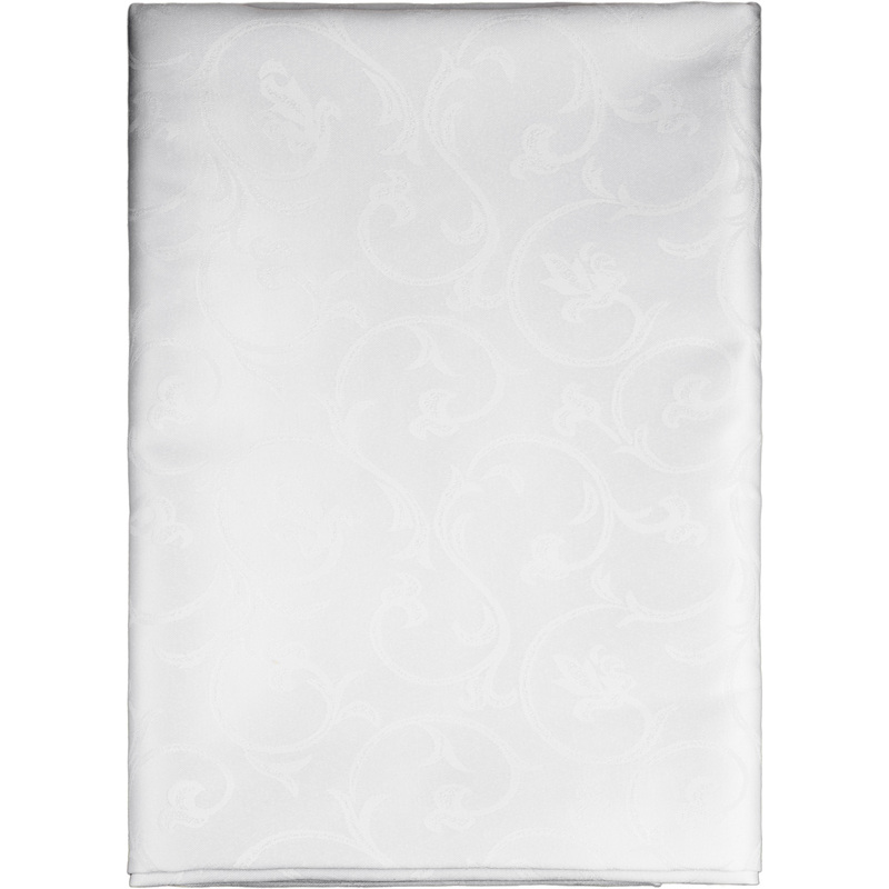 Изображение товара Скатерть на стол квадратная Luscan 145х145 см журавинка белая рис 1812