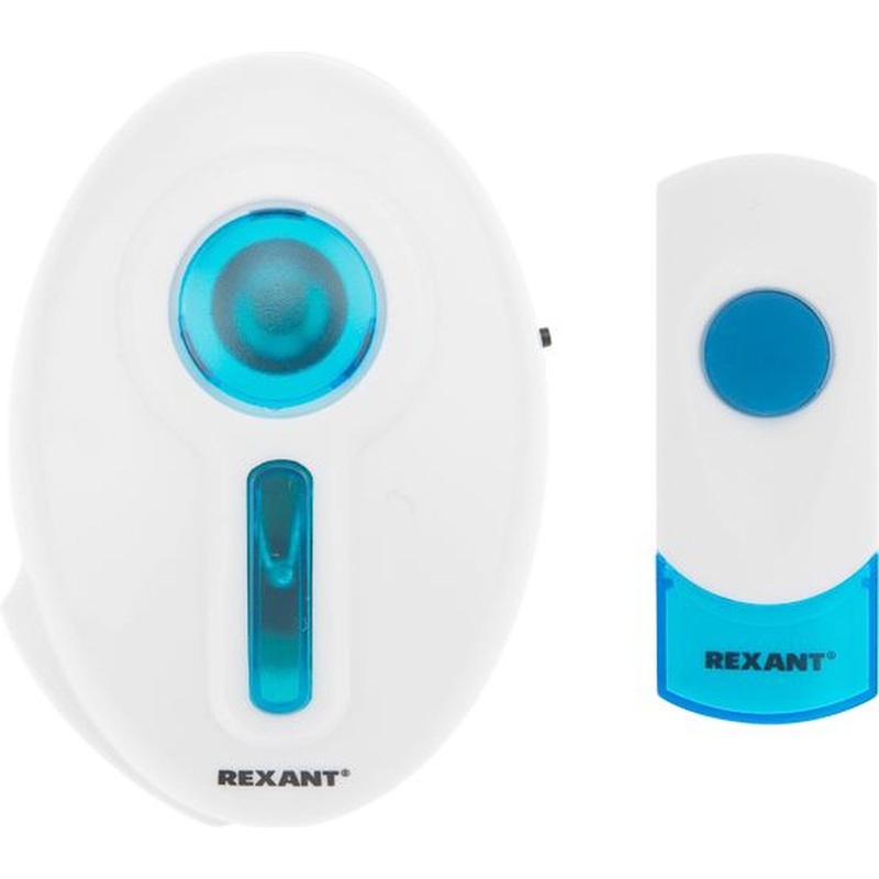 Изображение товара Звонок дверной Rexant RX-6 уличный внутренний белый 220 В батарейка A23