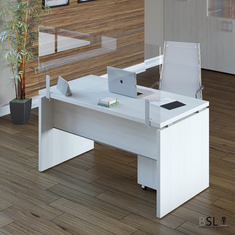 Изображение товара Защитный экран BSL настольный из акрила 1600x750 мм 4 мм прозрачный