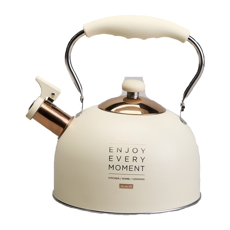 Изображение товара Чайник AGNESS 914-160 2.5L из нержавеющей стали со свистком