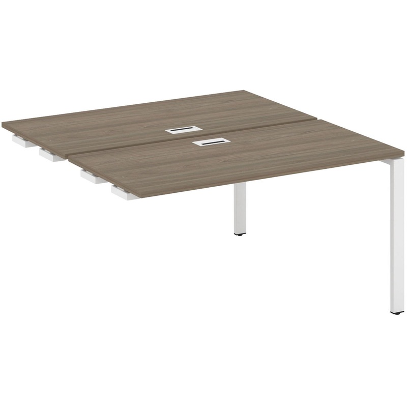 Изображение товара Стол-приставка SN-6P.DPRS-013 из ЛДСП и металла, размеры 1380х1432х750 мм