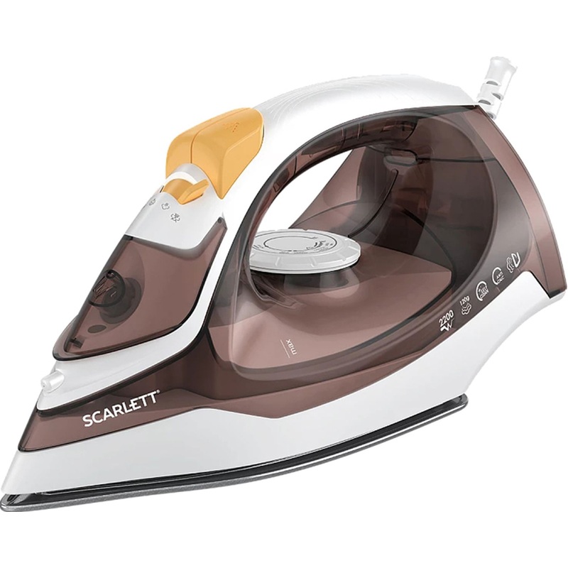 Изображение товара Утюг Scarlett SC-SI30K47 коричневый с функциями отпаривания и очистки