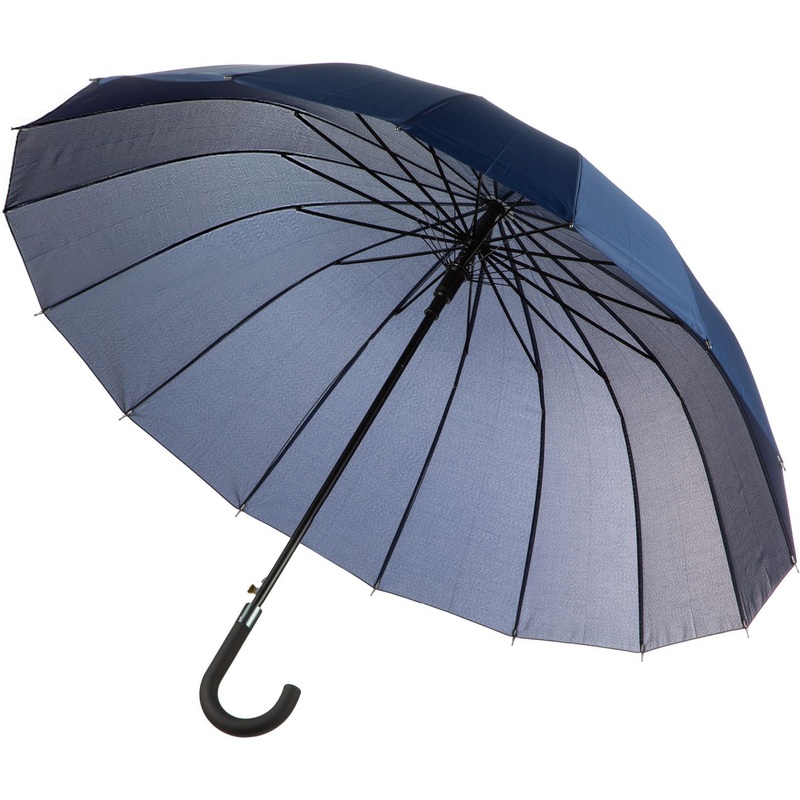 Изображение товара Зонт полуавтомат синий HD-HW23(H/T) 115 см 16 спиц водоотталкивающая пропитка