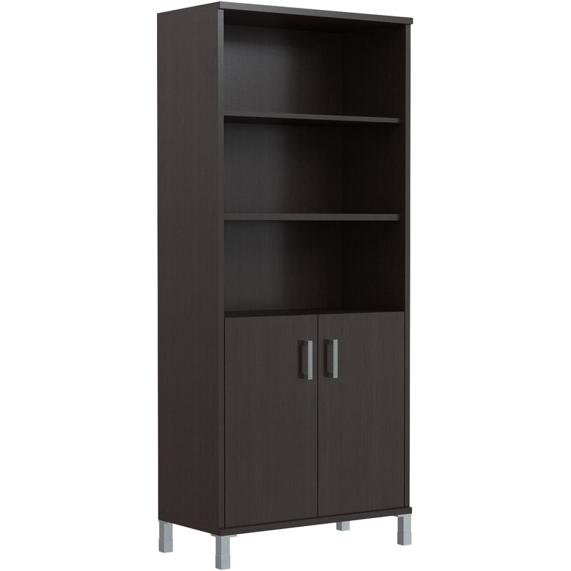 Изображение товара Шкаф для документов Born полузакрытый (венге, 900х450х2054 мм)