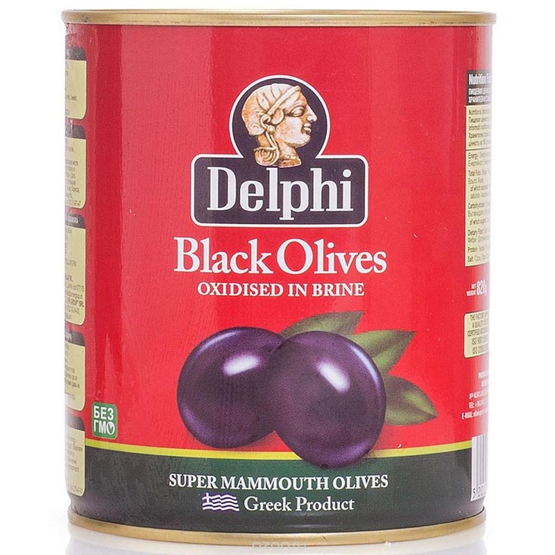 Изображение товара Маслины Delphi Super Mammouth с косточкой 820 г