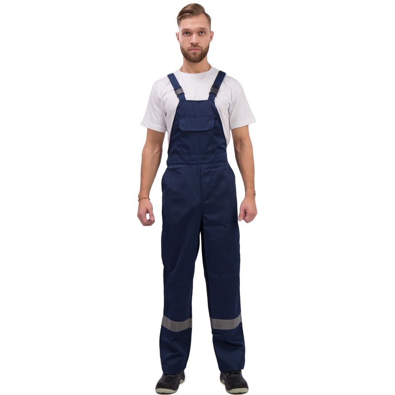 Изображение товара Полукомбинезон рабочий летний мужской л03-ПК с СОП синий 44-46 см