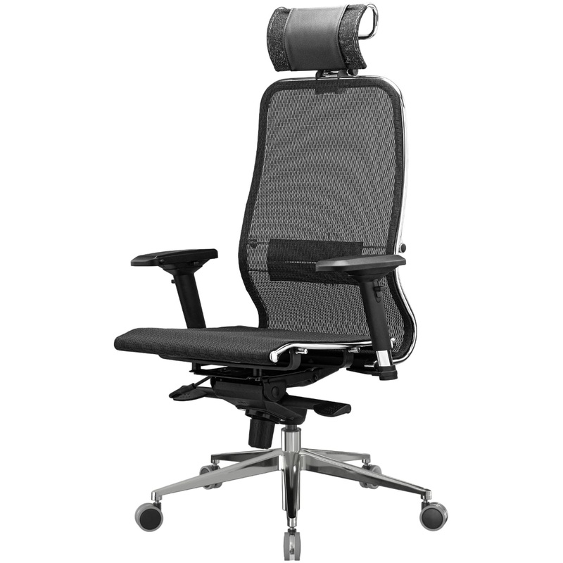 Изображение товара Кресло для руководителя Метта S-3.041 чёрное (сетка, металл)