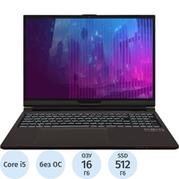 Ноутбук игровой OSIO CyberLine C160i-002 16" Brown Intel Core i5  12600H/16 ГБ/SSD 512 ГБ/nVidia GeForce RTX 4050 (C160I-002)
