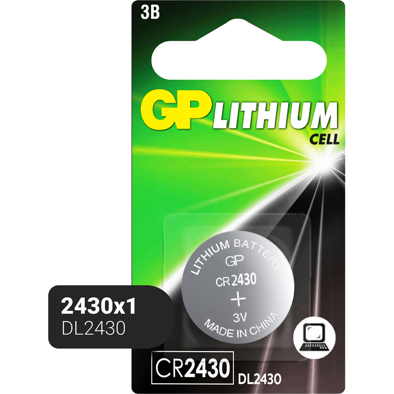 Изображение товара Батарейка CR2430 GP литиевая таблетка 3V