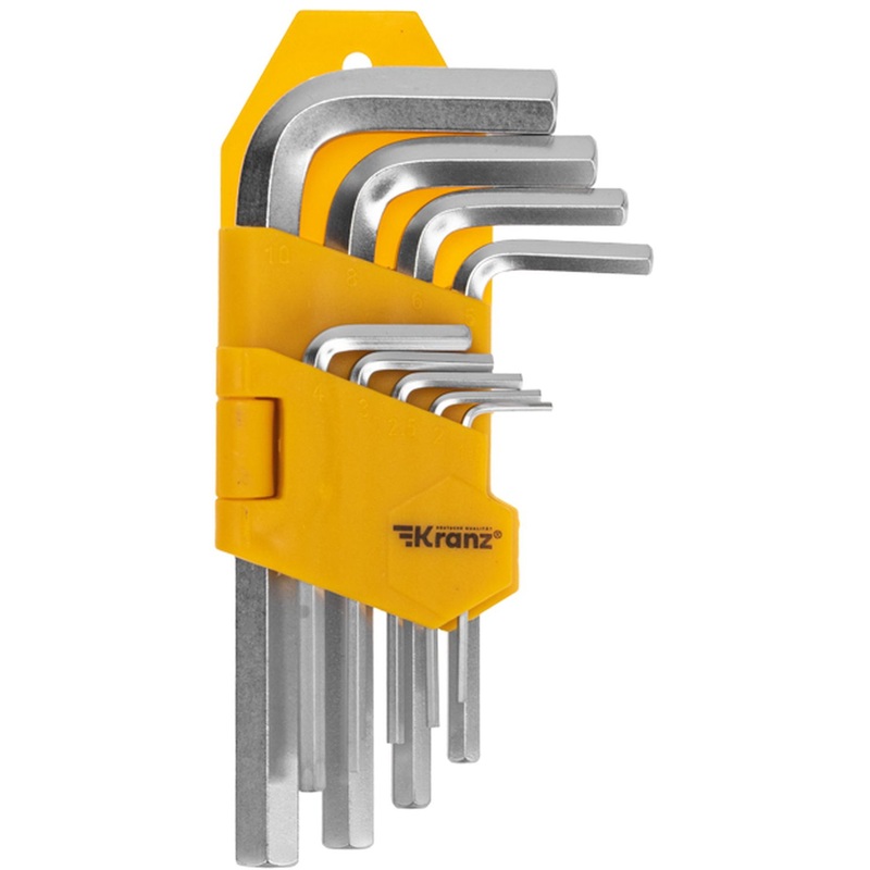 Изображение товара Набор ключей шестигранных Kranz KR-12-5215 1.5-10 мм
